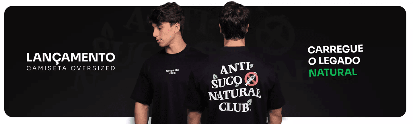 Banner de promoção da Loja Naturals Club